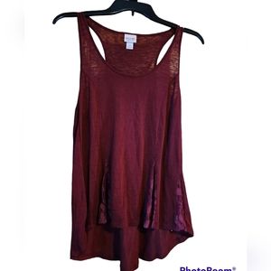 Mossimo burgandy tank top